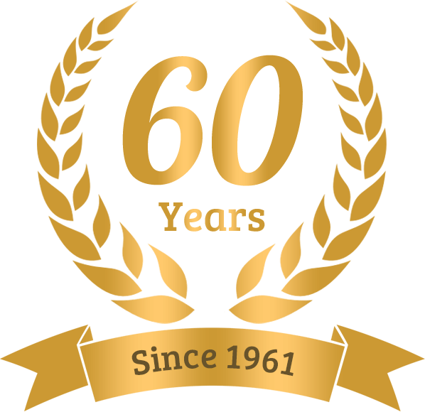60 Years Anniversary - Since 1961